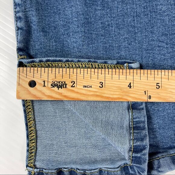 ASOS DESIGN Jeans High Rise 'Y2K' Stretch Flare Denim Midwash Blue 26/32 - Picture 10 of 11